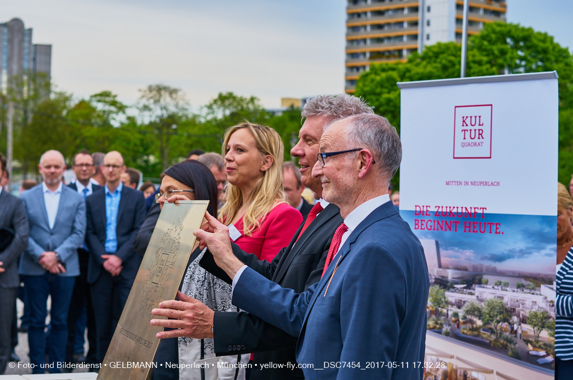 11. Mai 2017 - Grundsteinlegung für die LOGE und dem Kulturquadrat in Neuperlach